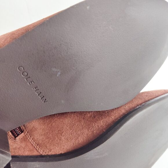 Cole Haan Boots Womens Haidyn Bootie Ankle ‎ Tobacco Brown Scotch Suede Size 7.5 - Picture 10 of 11